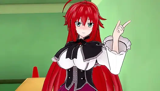 Rias Gremory kütüphanede seks - dxd ntr çılgınlığı serisi