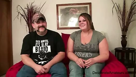 Çaresiz amatörler iri güzel kadın ilk kez film çekiyor