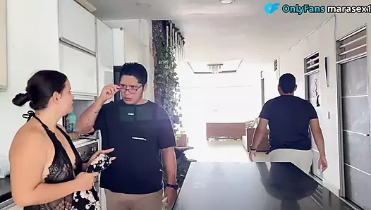 MY HUSBAND'S BROTHER ENJOYS HIS DESSERT AT BREAKFAST