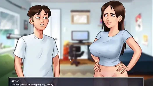 Skyler sabah anları banyo yaparken ayaktaki üvey annesini sikiyor