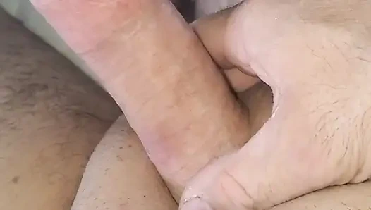 Masturbation with a fleshlight and powerful ejaculation in 2 phases