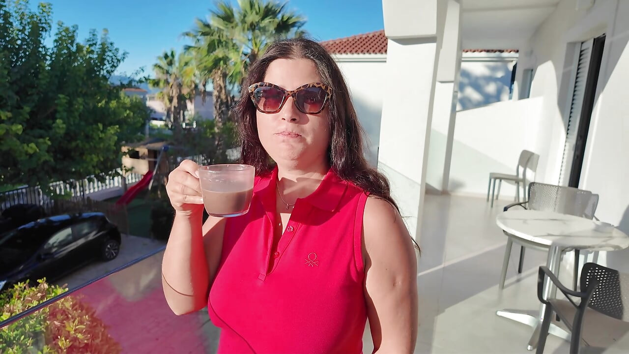 A Morning at the Hotel with my Horny StepMom - a hard Orgasm !