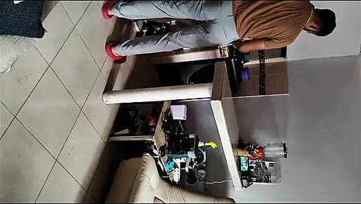 Sex in the kitchen stepmom in denuda pajamas fucking in the house