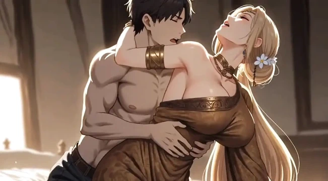 Büyük memeli üvey anne oğluyla seks yapıyor