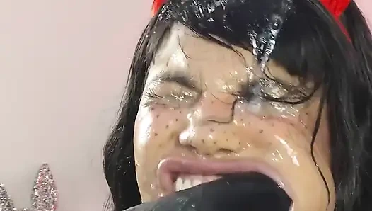 Çılgın Ana acımasızca büyük zenci emiyor