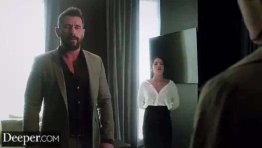 Derin. Adriana ödül için öfkeli bir şekilde 8 boşaltıyor