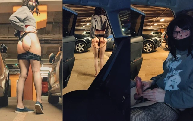 Yeraltı otoparkında riskli teşhir ve boşalma