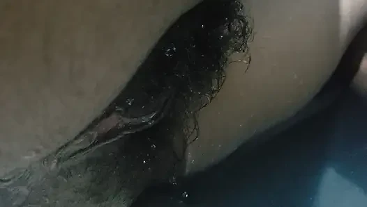 Hot Wife Big Pussy Standing Up On Water, Homemade Sex & Hairy Pussy Close up Carrying