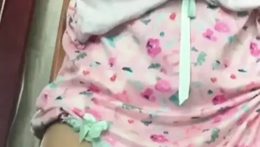 TEEN 18 IN PAJAMAS. Masturbation