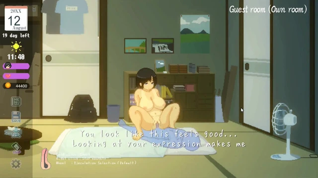 Hentai oyunu - büyük memeli kadının kırsalda yoğun yaz seksi