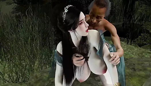 B - 3D Animationreaks Reality vücutlu tanrıça dijital tanrıça