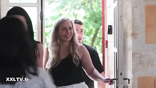 Chloe Duval ve Alice Drake ile seksi Fransız üçlü seks