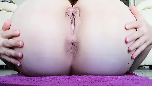 Ravenfetish: muhteşem büyük göt göz kırpan göt deliği yakın çekim