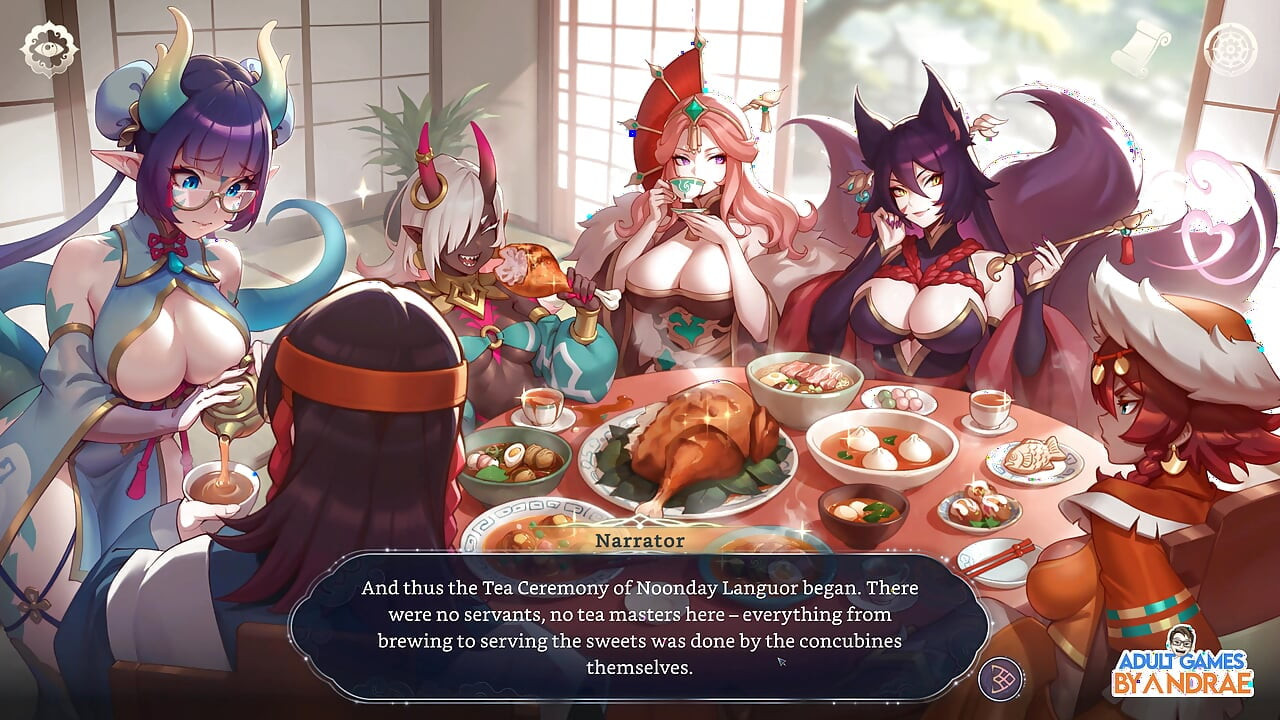 EP9: Tea Ceremony with the Chosen 5 - A Royal Gathering in the Imperial Harem - Harem Fantasy