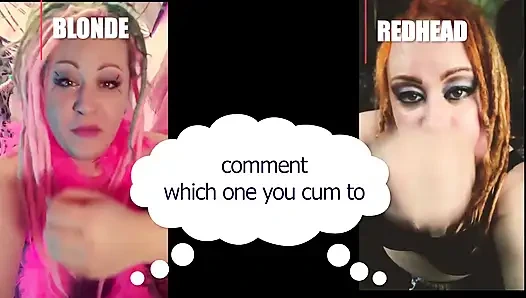 Hangisinin seni sarışın ya da kızıl saçlı heteroseksüel versiyonuna boşalttırdığına yorum yap