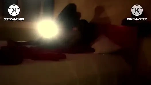 Bangalore Randi bütün geceyi büyük zenci müşterisiyle geçiriyor