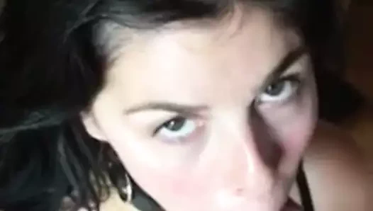 Hevesli yüze boşalma