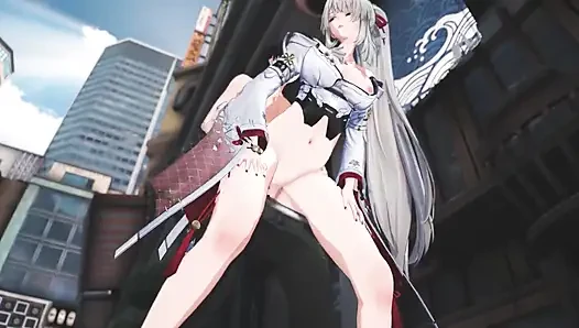 Ürken dalgalar - hiyuki tutkulu seks sahnesi - 3 boyutlu hentai animasyon