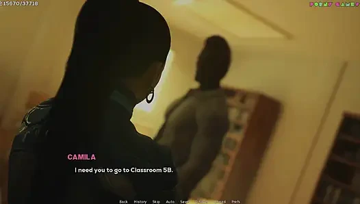 Shamandev'in arzu gölgeleri - sınıfta seks, sert büyük zenci 62