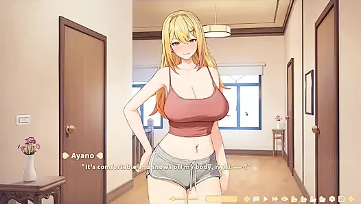 Hentai oyunu - ayano kovboy kız sahnesi - hentai oyun animasyonu