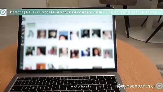Finlandiya'dan porno: genç temizlikçi hizmetçi adam tarafından sikiliyor