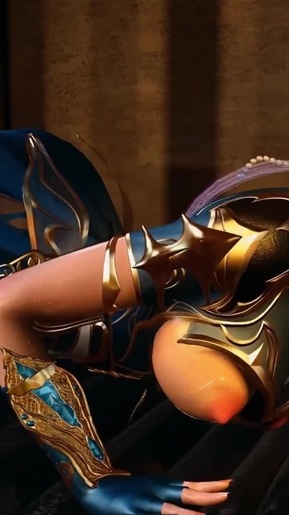 3D возбужденную крошку-шлюшку обнаженную ее огромные сиськи трахнули жестко