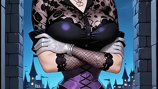 (Yapay zeka tarafından oluşturulur) Shego, Elastigirl, Heloise Nerz ve Mavis