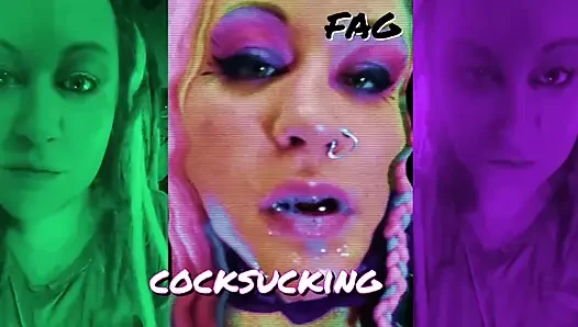 Seni yarak emici yapacağım ve seni sokağa koyacağım kadın kılıklı kadın kılıklı transeksüel versiyonu
