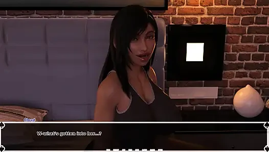 Tifa'nın karanlık cenneti: Büyük memeli ve götlü Asyalı büyük zenci yarağı tarafından döllenirken gavat adam izliyor ve mastürbasyon yapıyor bölüm 46