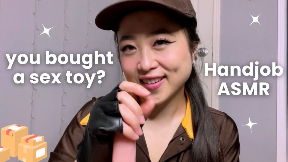 Teslimatçı kız seks oyuncağı paketinizi açıyor -asmr hj geri sayım