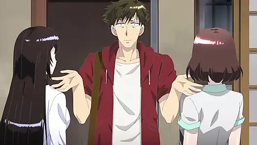 Kız arkadaşımın üvey kız kardeşi beni dolapta baştan çıkardı, neredeyse yakalanıyordum - özel hentai, eng sub