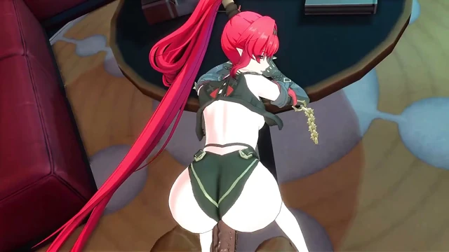 Ürperen dalgalar - yinlin iki büyük zenci tarafından sert üçlü grup sekste dolduruluyor - 3 boyutlu hentai animasyonları
