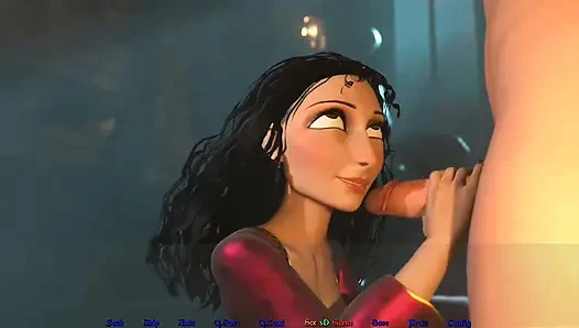 Uzun kıvırcık saçlı anal