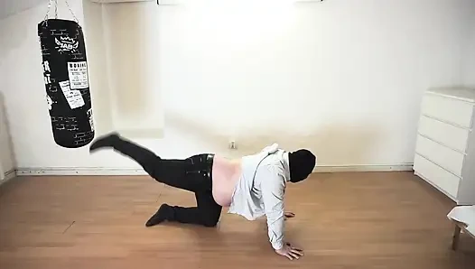 Spor Salonu Hatun Şişman Maskeli Itaatkarı Domine Ediyor