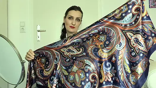 Satin Scarves for a Casual Outfit with Blue Jeans