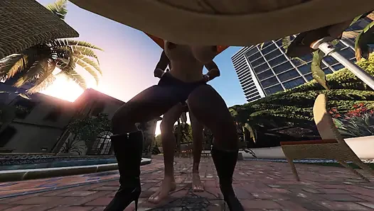 GTA 5 Franklin and Amanda Full 35 min Movie - Michael's House Affair (Compilation)
