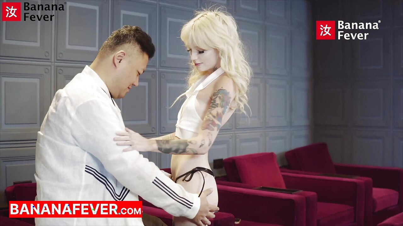 Tattooed Fat Chinese Guy Pounds Petite Blonde - Rough & Raw