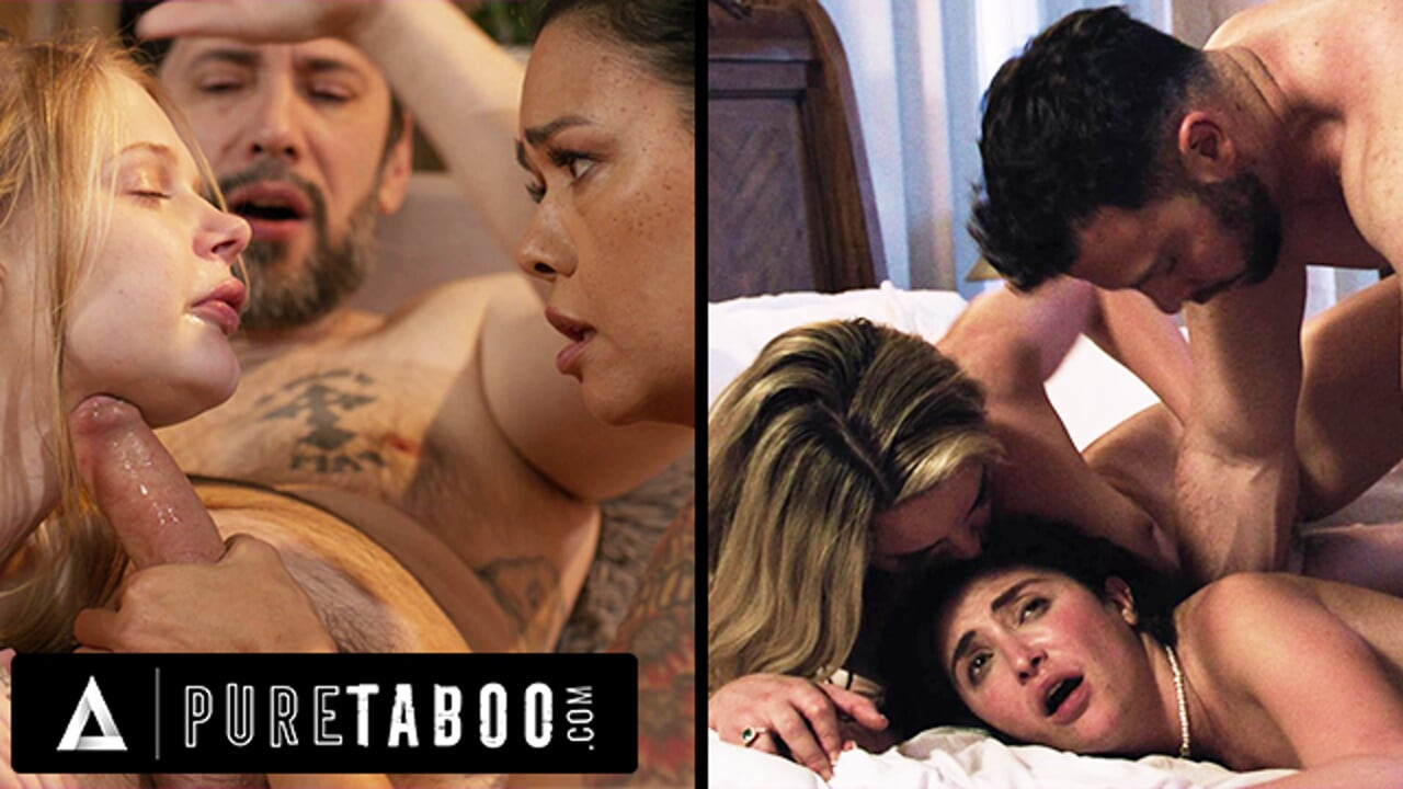 Saf tabu orta yaşlı seksi kadınlar Charlie Forde ve Dana Vespoli kocalarını memnun etmek için üvey kızlarını değiştirdi