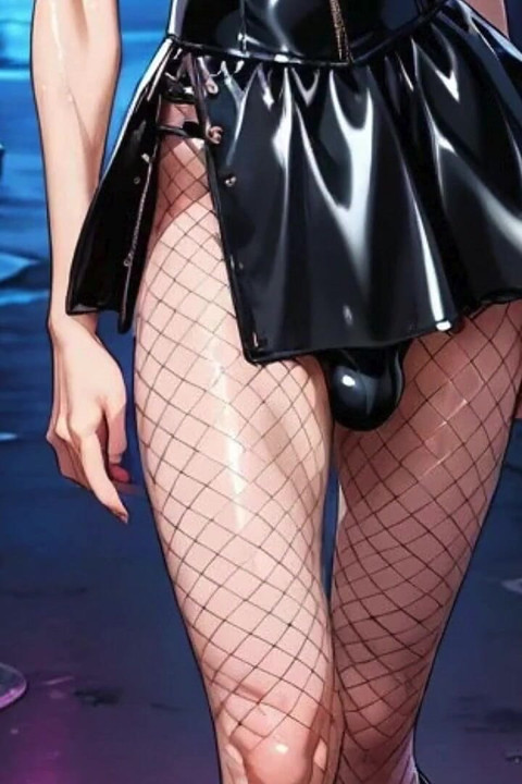 Bakış açısı kadın kılıklı femboy seni kirli, nemli bir sokakta götünü sikmeye davet etti.