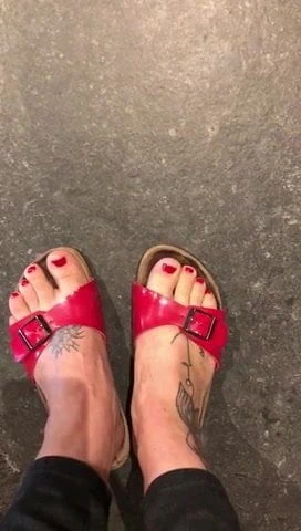 Shoes Birkenstock Lack Rot Schuhe