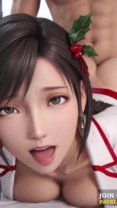 3 boyutlu animasyon: hemşire Tifa Noel için sabırsızlanıyor - özel tatil kontrol bakış açısı sansürsüz hentai | Klip 1
