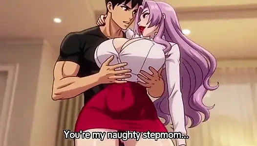 Azgın üvey anne evde kimse yokken üvey oğlu tarafından yakalanıyor