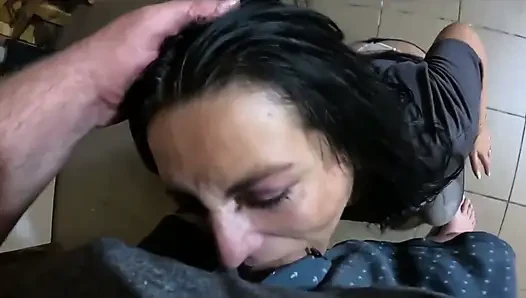 Tight Jeans Dance Slut Gagging Facefuck & Cum on My Tangas