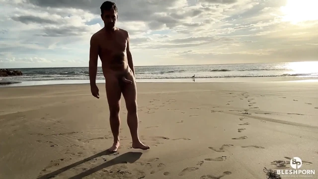 Tim Blesh plajda açık havada boşalma