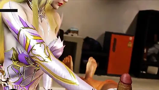 Sonsuz arzu parıltısının sanal tanrıçası - 3 boyutlu animasyon hentai