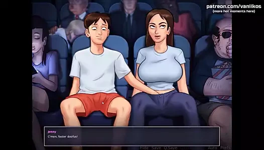 Yaz mevsimi efsanesi - büyük memeli azgın üvey kız kardeş sinemada üvey erkek kardeşini amıyla oynatıyor - #31