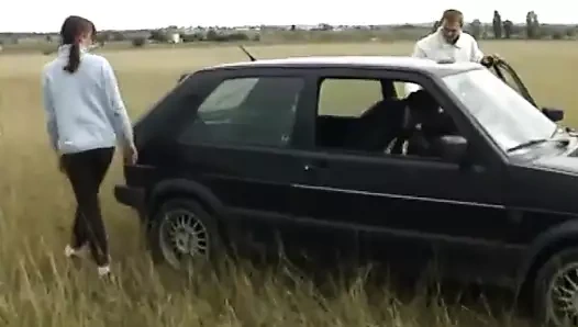 Amatör genç kız arkadaş açık üçlü ile yüz