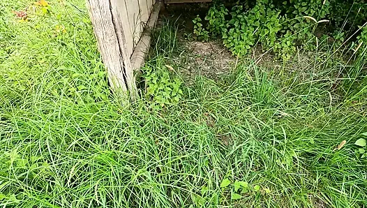 Ahırda göğüslerini tamamen çıplak dövdürmek zorunda