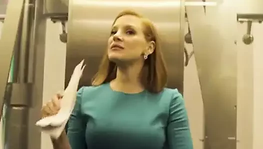 Jessica chastain dekolteli elbise