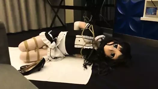 Sınırlı kigurumi hizmetçi titreşen